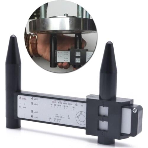 4 5 6 8 Holes Lug Wheel Bolt Pattern Gauge Quick Measuring Measurement Hand Tool M15