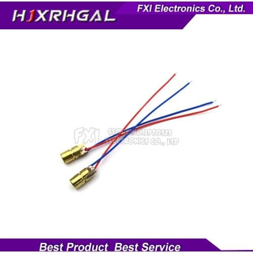 100pcs 5V 650nm 5mW Laser Red Dot Module red laser sight red laser diode laser pointer new
