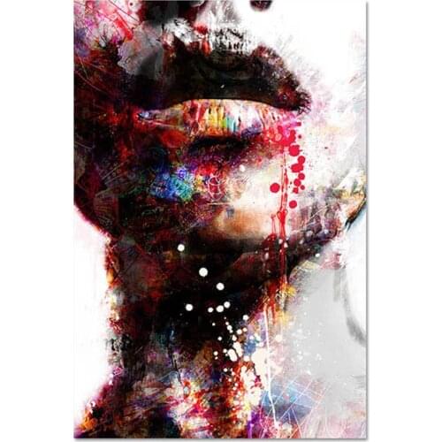 Diamond Embroidery Mosaic Woman Portrait 5D Diy Diamond painting Abstract Photo Cross Stitch Full Square Round DrillZP-4427