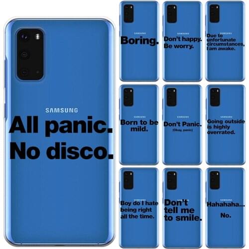Born to be mild English Quotes Case For Samsung Galaxy S9 S10 S20 Plus S20 Ultra 5G S10E Note 10 Lite Pro Silicone Back Cover