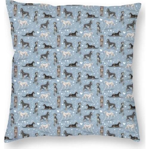 The Saluki Cushion Cover Sofa Home Decorative Dog Animal Lover Square Throw Pillow Cover 40x40