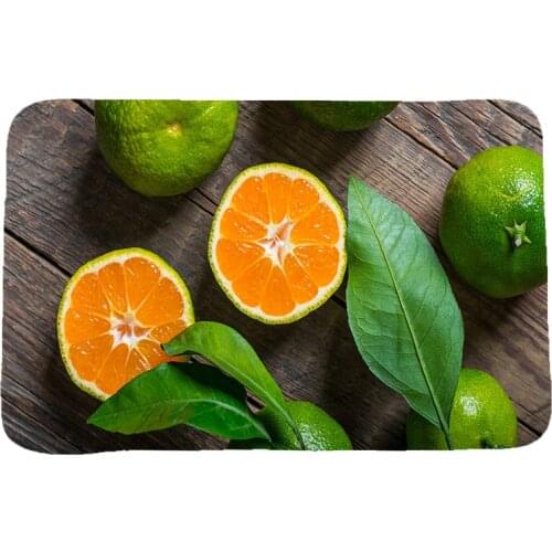 Fruit & Vegetables Creative 3D Printing Carpets and Rugs for Bedroom Living Room Carpet Kitchen Bathroom Anti-Slip Floor Mats