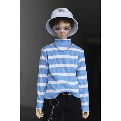 BJD Doll clothes apply to 1-3 1-4 uncle size blue sky white cloud rainbow hoodie doll accessories