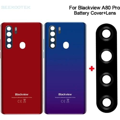 Original Phone Battery Cover Back Battery Case With Power Volume Button With Rear Camera Lens For Blackview A80 Pro Smartphone