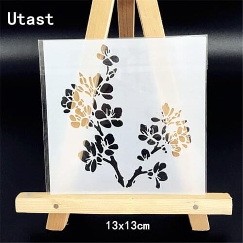 Plum Blossom DIY Plastic Layering Stencils Masking Spray Template For Wall Scrapbooking Painting Photo Album Paper Card Craft