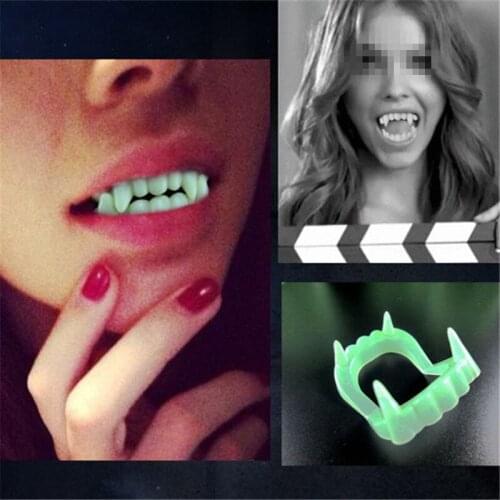 Vampire Fake Teeth Terrorist Toy for Halloween Party April Fools Day Cosplay Prop Masquerade Makeup Dentures Funny Toys for Kids