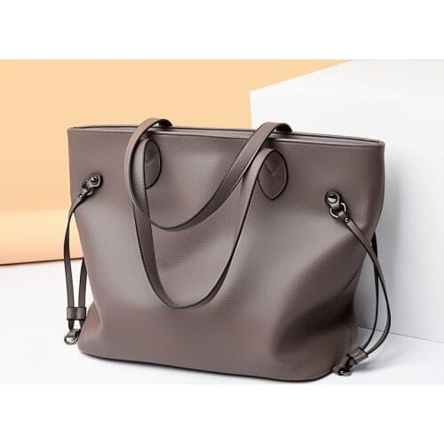 Casual Large Capacity Tote Women Handbags Designer Lasy Shoulder Bags Luxury Soft Matte Leather Messenger Bag Simple Big Purses