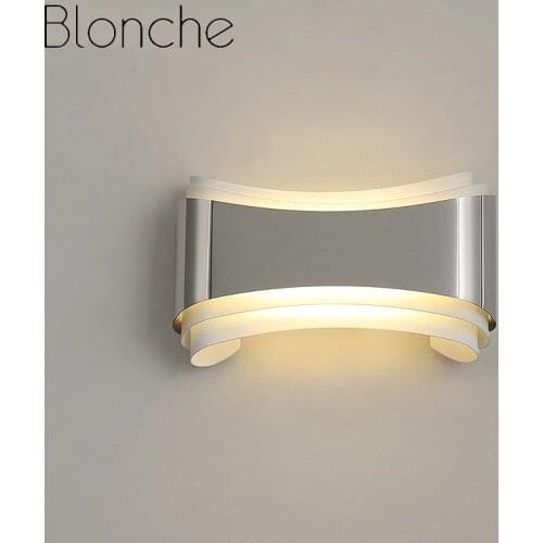 Modern Indoor Wall Lamp 85-265V LED Wall Mounted Sconce Light 5W Warm White Cold White for Bedroom Corridor Stairs Lighting