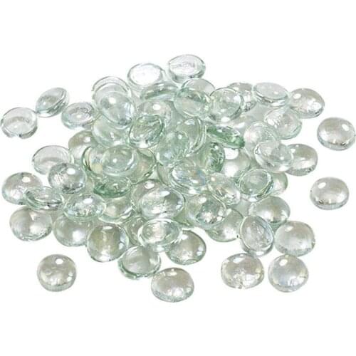 Glass Stone amber Clear Marbles Pebbles for Vases Bowl Filler Gems Decorative Centerpieces Florist Supplies Iridescent Decor