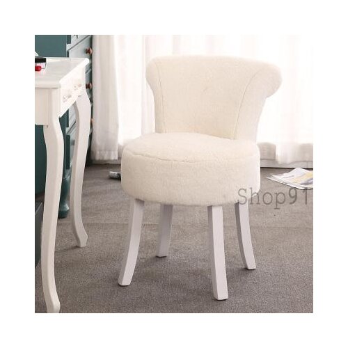 Customized European Style Dressing Stool Backrest Makeup Stool Makeup Chair Manicure Chair Dressing Table Stool Bedroom Stool Sh