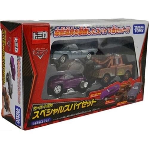 Takara Tomy Pixar Cars McQueen Mater Holly Alloy Car Model Toys Metal Diecast Toy Mini Car Collection Toy Set Kids Boys Toy Gift