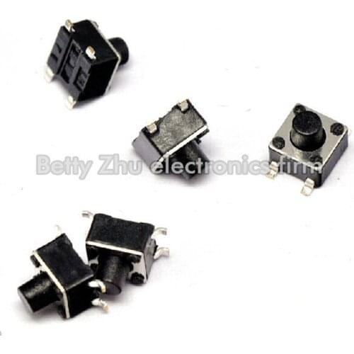 100PCS/LOT 4.5 * 4.5 * 5MM SMD Tact Switch 4-pin button switch
