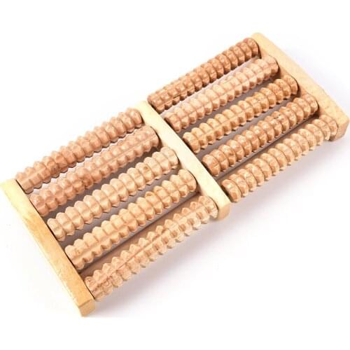 1PCS Wooden Roller Foot Massager Stress Relief Health Therapy Relax Massage Tools For Foot High Quality