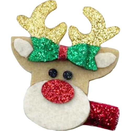 2021 New Christmas Reindeer Hair Clip Cutting Dies Wooden Dies Suitable for Common Die Cutting Machines on the Market