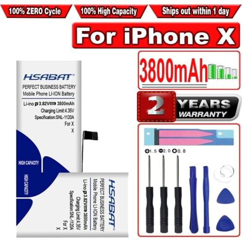 HSABAT 3500mAh Battery for iphone X