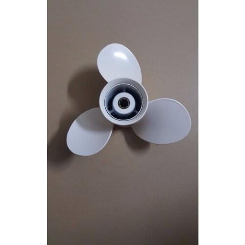 Boat Engine Aluminum Propeller 9 1/4x11-J for Yamaha 9.9HP 15HP Outboard Motor 9 1/4 x 11 - J , Fit Hidea Parsun 15hp Outboard