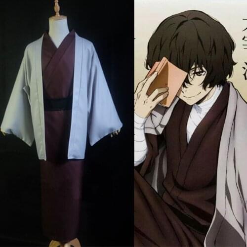 Bungo Stray Dogs bathrobe kimono dazai osamu Cosplay Costume Custom size