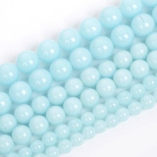 6/8/10mmNatural Stone Beads Round Multicolor Luminous Stone Spacer beads For Jewelry Making DIY Charm Bracelet Necklace Handmade