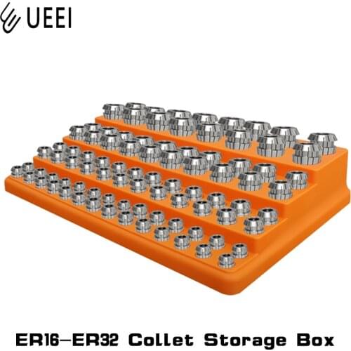 ER collet storage box 88 holes ER16 ER20 ER25 ER32 hard plastic ER collet collation frame CNC machining center