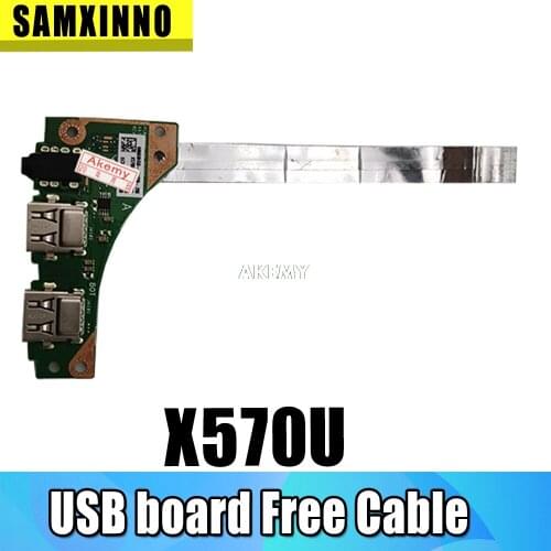For Asus YX570U YX570UD X570U X570UD _IO USB Headphone jack Board with cable