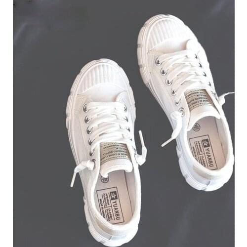 Women Canvas Shoes Solid Color 2020 Summer New Lady Stylish Sneakers Girls Black White Shoes Sneaker Lace Up Low Top espadrilles