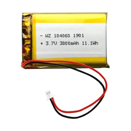 104060-3000mah beauty instrument hydration instrument sprayer 3.7v polymer lithium battery charging