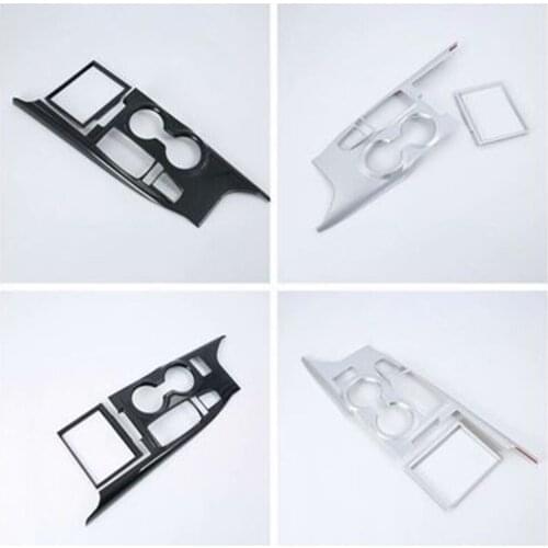 Car Interior Center Console Gear Shift Box Panel Cover Decorative Car Trim For Toyota Camry 2018 2019 ABS Carbon Fiber Style