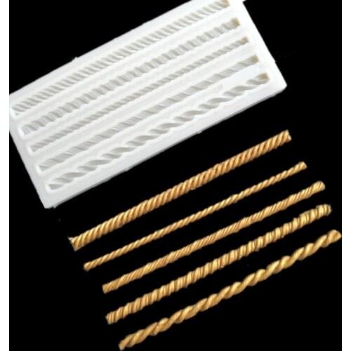 KLM hemp rope silicone mold clay tool cake decoration tool fondant tool cookie chocolate