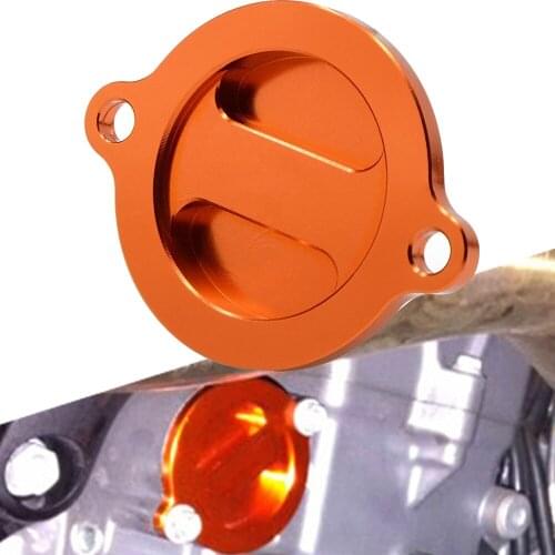 Aluminum alloy Engine Oil Filter Cover Cap For 390 RC390 250 690 990 SUPER R Motorcycle Accessories