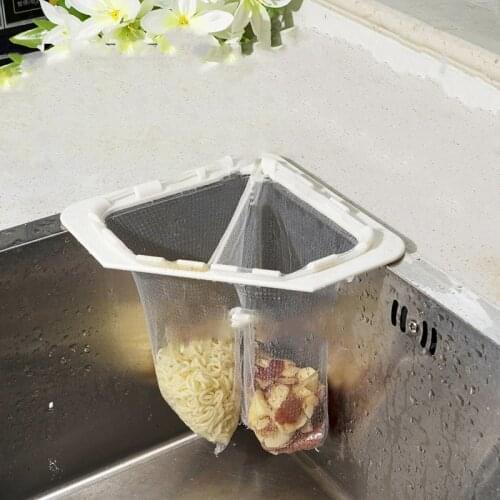 Kitchen Triangle Sink Filter Drainage Rack Strainer Leftovers Sink Mesh Anti-clogging Trash Drain Fregadero Filtro Accessories