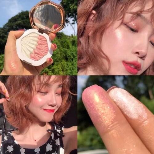 2 Color Face Body Highlighter Bronzer Palette Makeup Face Contour Highlight Shimmer Powder Diamond Glitter Illuminator