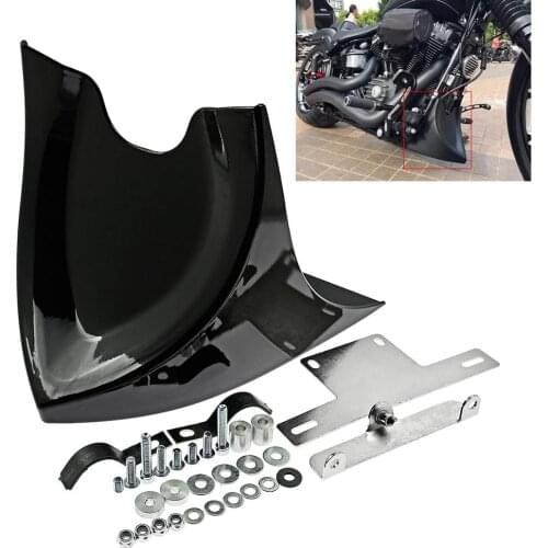 Motorcycle Black Lower Chin Fairing Front Spoiler For Harley Sportster XL Fatboy Softai V-ROD Touring Glide All Model