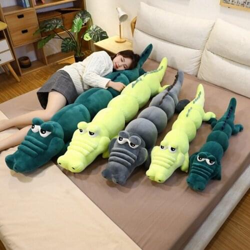 Stuffed Animal Alligator Plush Toy Simulation Crocodile Dolls Kawaii Ceative Pillow for Children Xmas Gifts