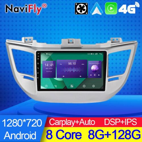 NaviFly New 7862C 6G 128G Android 10 All In One Car Intelligent System For Hyundai Tucson 3 2015 - 2018 Built In Carplay DSP GPS