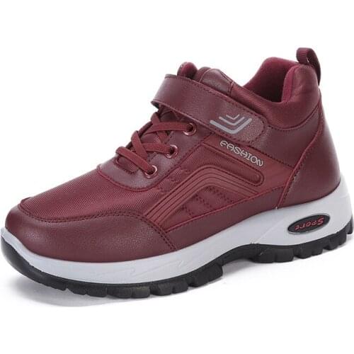 New Ladies Cotton Boots Winter Female Students Cute Leather Non-Slip Warm High Quality with Antifreeze and Warm Cotton Boots