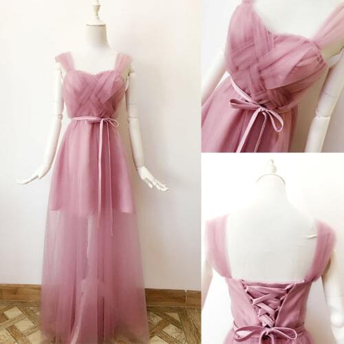 New Design Red Pink White Black Belt Long Summer Bridesmaid Dresses Floor Length Prom Sister Guest Wedding Party Women Dress 960