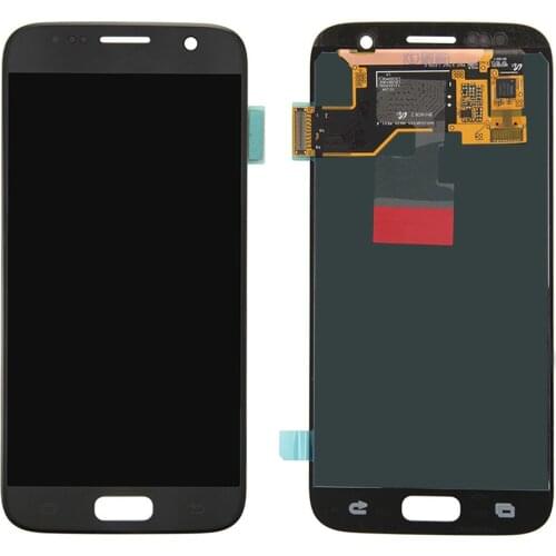 Super AMOLED Burn Shadow LCD For SAMSUNG Galaxy S7 Display G930 G930F Touch Screen Digitizer Replacement