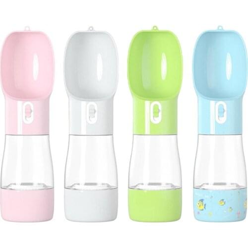 Pet Portable Drinking Water Bottle New Multi-function Utensils Dog Hanging Outdoor Feeding Dual-use Cup