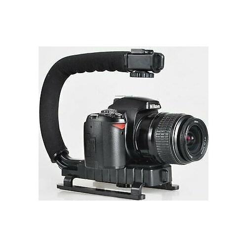 Professional Video Action Camera Stabilizing C U Shape Pro Handle Handheld Stabilizer with for GoPro U-Grip Triple Shoe Mount