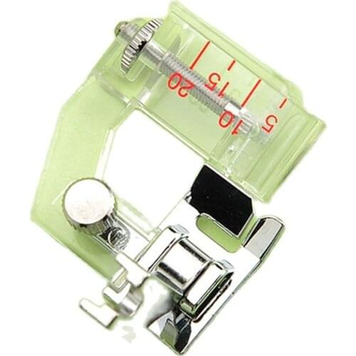 1Pcs Adjustable Bias Tape Binding Foot Snap On Presser Foot For Brother Sewing Machine Accessories adjustable Width Binding