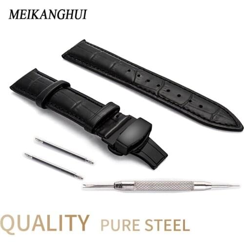 Watches band 12mm 14mm 16mm 18mm 20mm 22mm 24mm Mens Ladies Genuine Watchbands Strap Bracelets Silver Deployment Watch Buckle