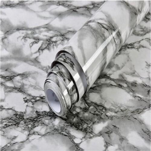 5M Modern Living Room Furniture Desktop Waterproof Marble Wallpaper Vinyl Self Adhesive Contact Paper Home Decor