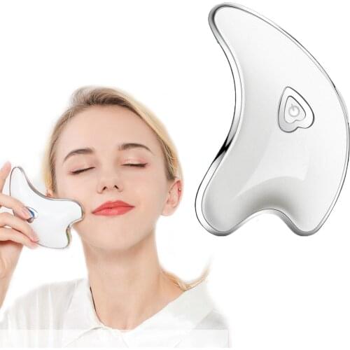 V-shape Facial Lifting Machine Electric Face Neck Guasha Massager Microcurrent Skin Rejuvenation Anti Wrinkle Face Beauty Tool