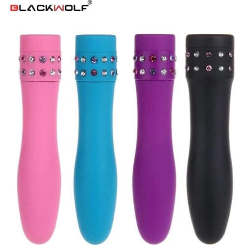 Black Wolf Exquisite Strong Vibrating Waterproof Tranquil Bullet Vibrators for Women, Erotic Sex Toys for Couple Sex Products