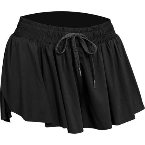 2 In 1 Women Quick Dry Yoga Shorts Sports Running Fitness Leggings Short Athletic Workout Clothes Seamless Skirt Shorts