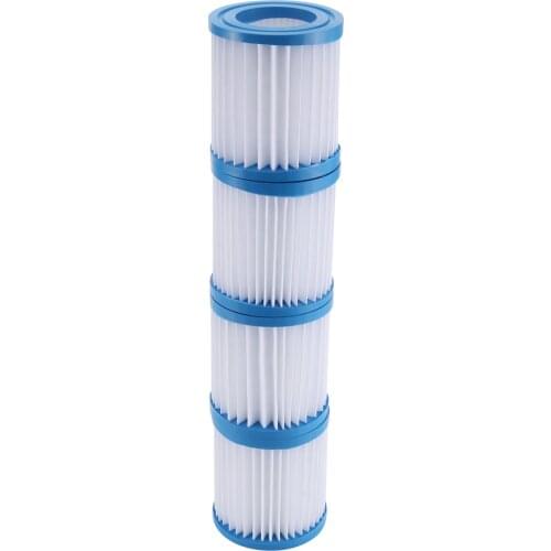 1/2/4Pcs Filter Cartridges Pump for 300 Gal/hr Swimming Pool Filter Pumps Replacement NIN668