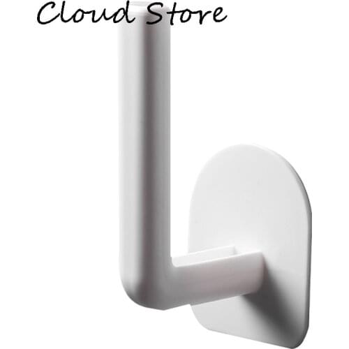 1pcs Kitchen Bathroom Seamless Stickers Storage Rack Multi-function Household Wall Storage Hook Punch-free Pot Lid Holder