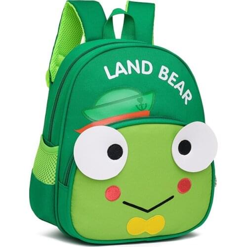 2021 Lovely Children Toddlers Cartoon Zipper Backpack Little Girls Boys Large Capacity Creative Casual Schoolbag