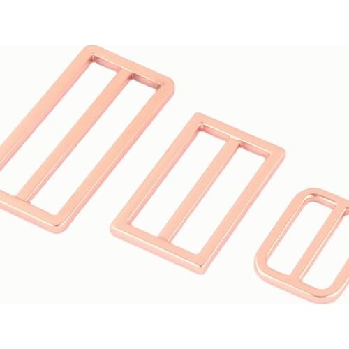25-50mm Rose Gold Adjuster Buckle Slide Buckle Purse Backpack Rectangle Buckle,Belt Buckle Handbag Strap Webbing Hardware