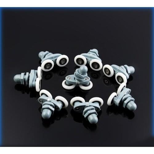 4pcs-8pcs/set 23mm 25mm Sliding Shower Cabin Accessories Glass Door Bearing Roller Pulley Runner Double Swaying Pop Up Hardware
